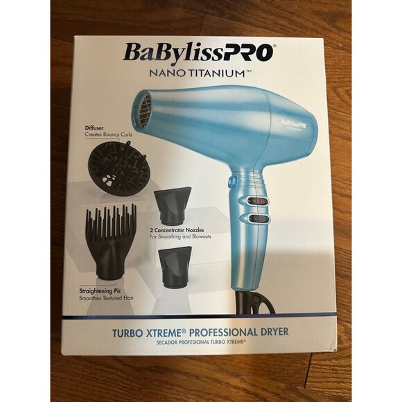Babyliss Pro Other - BabylissPRO Nano Titanium Turbo Xtreme Professional Hair Dryer - NIB
